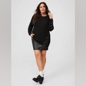 Torrid Grommet Lace Up Sweater